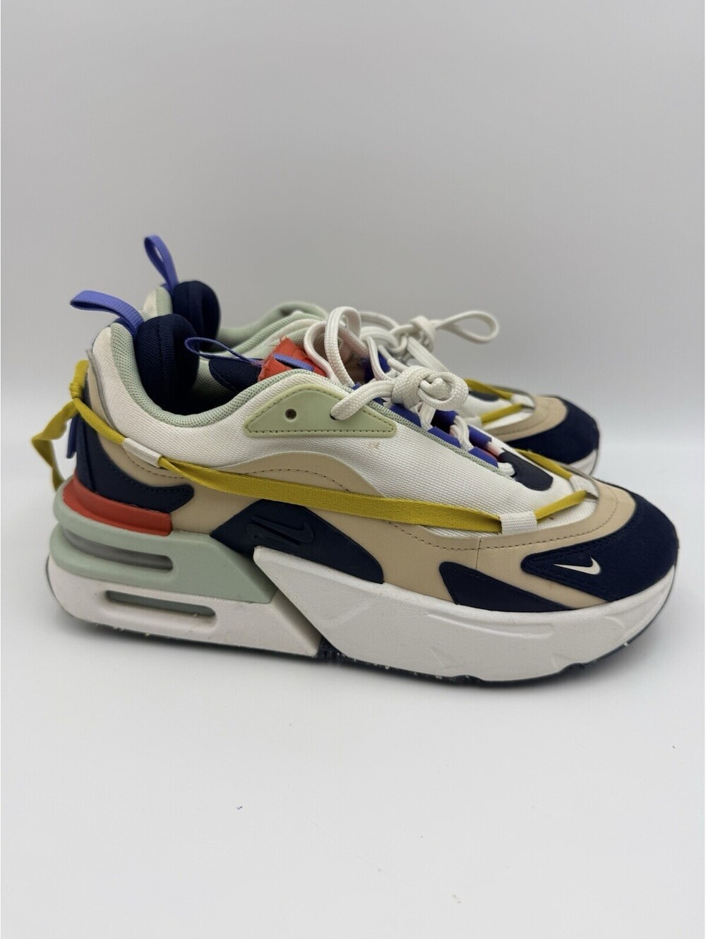 Nike Air Max Furyosa Low Top Lace-Up Mesh Colorblock Multicolor Sz 8 Women’s
